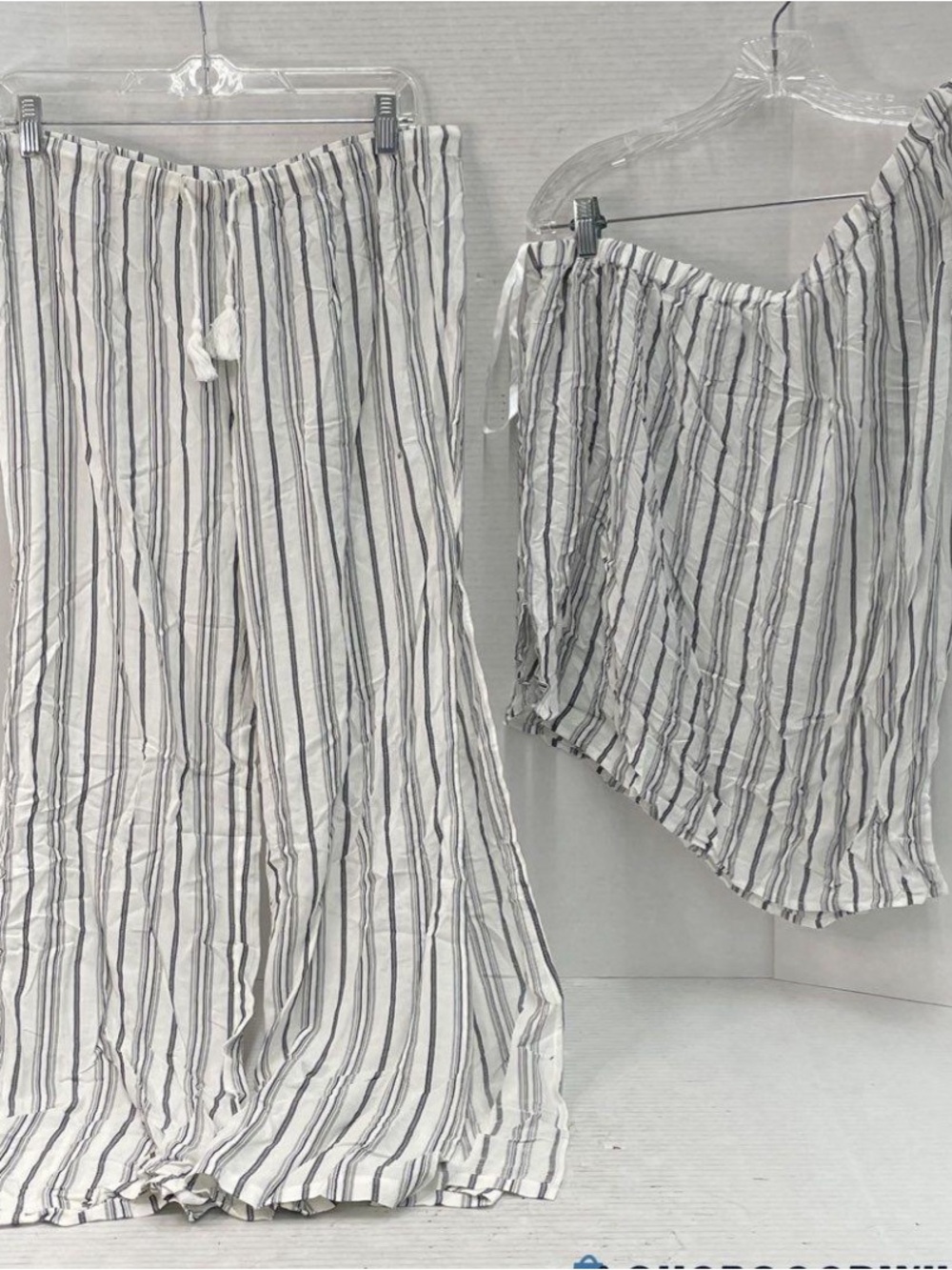 New York & Company Maxi Pants and Asymmetrical top set